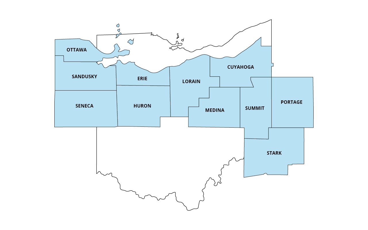 127 County map